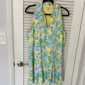 Lilly Pulitzer Yellow, Mint & Pink Luxletic Tennis Top
